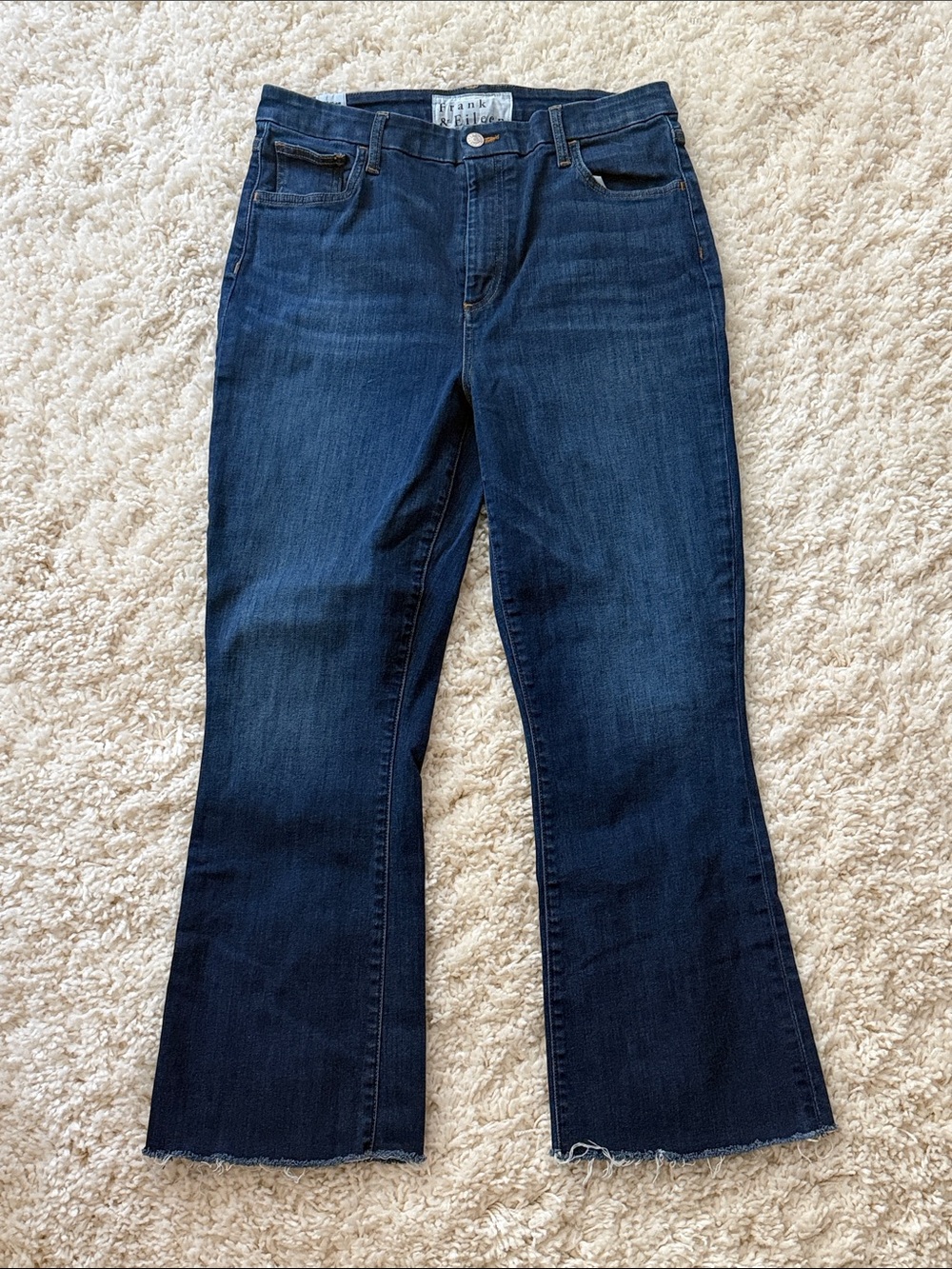 Frank & Eileen Dark Indigo Flared Jeans